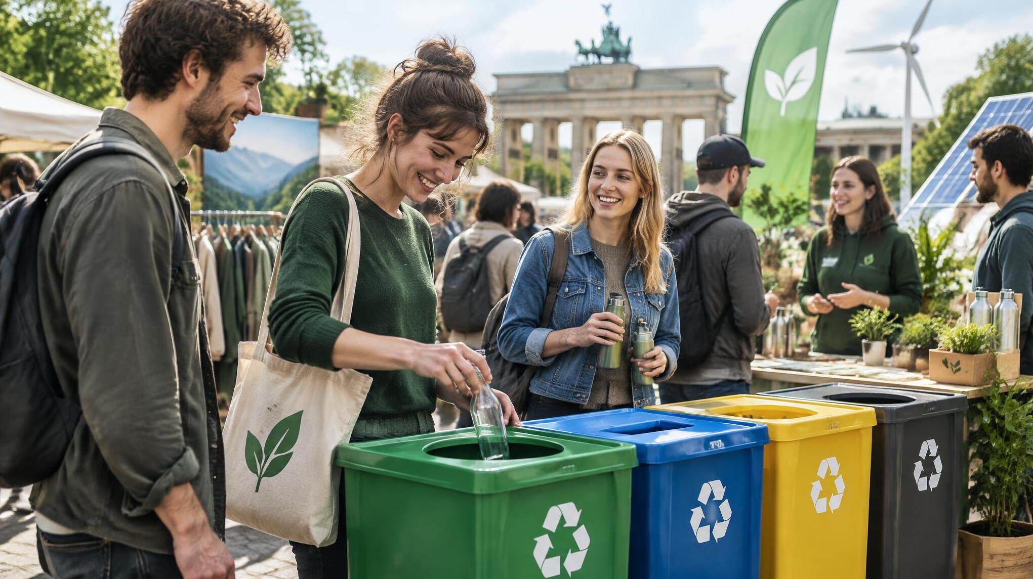 german people at sustainability event